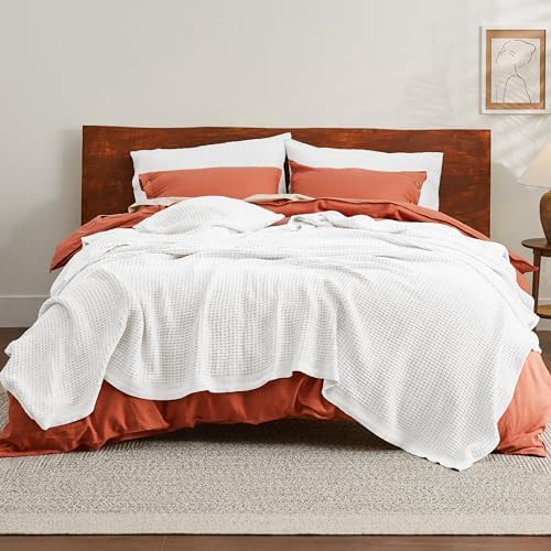 Goldmarque-100% Cotton Blankets Queen Size for Bed